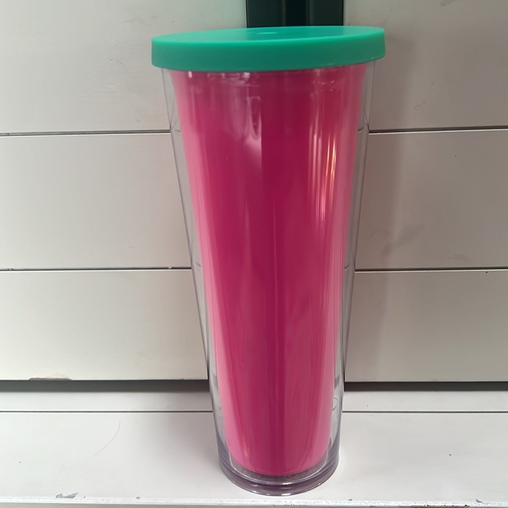 Starbucks hot pink cold cup tumbler - Picture 2 of 4